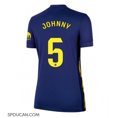 Zenski Nogometni Dres Atletico Madrid Johnny Cardoso #5 Gostujuci 2025-26 Kratak Rukav